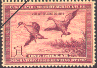 1938 Federal Duck Stamp - Etching of Pintails by Roland H. Clark