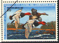 1987 Federal Duck Stamp - Redheads by G. Anderson